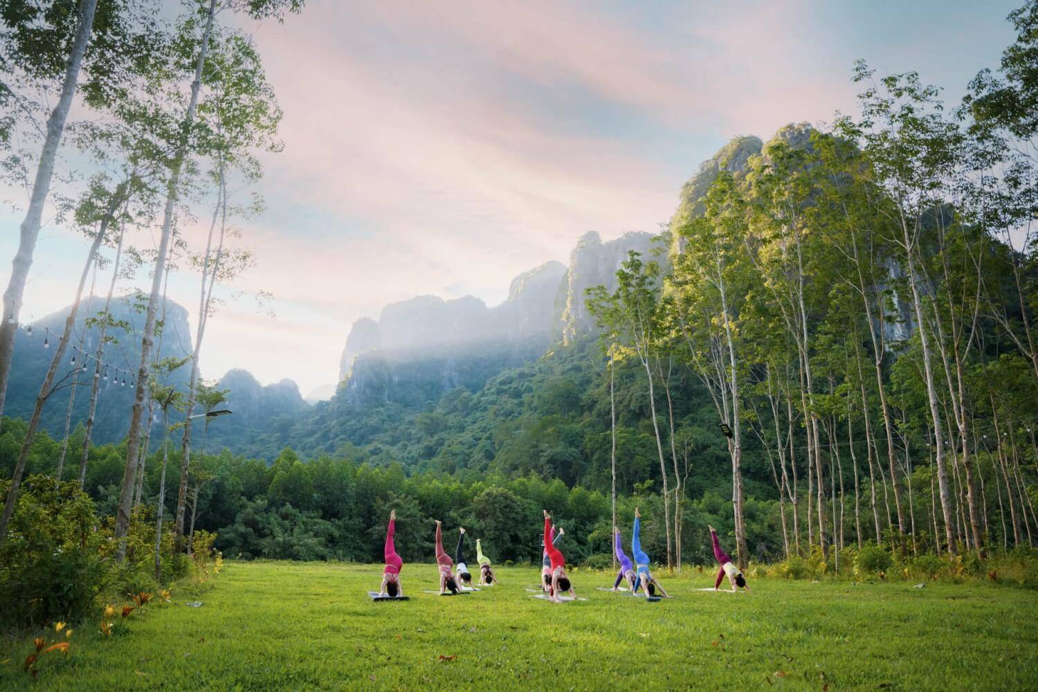 Yoga là một trong những hoạt động phổ biến nhất, giúp người tập luyện tập sự dẻo dai và điều hoà cơ thể
