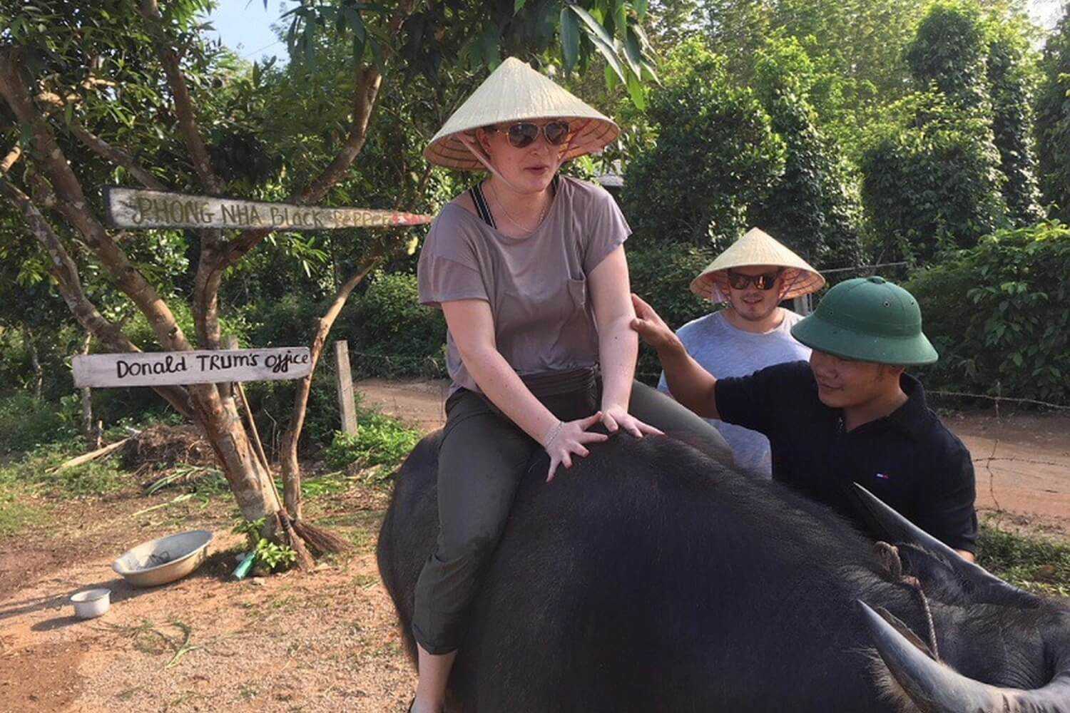 Buffalo riding is one of the top highlights for visitors.