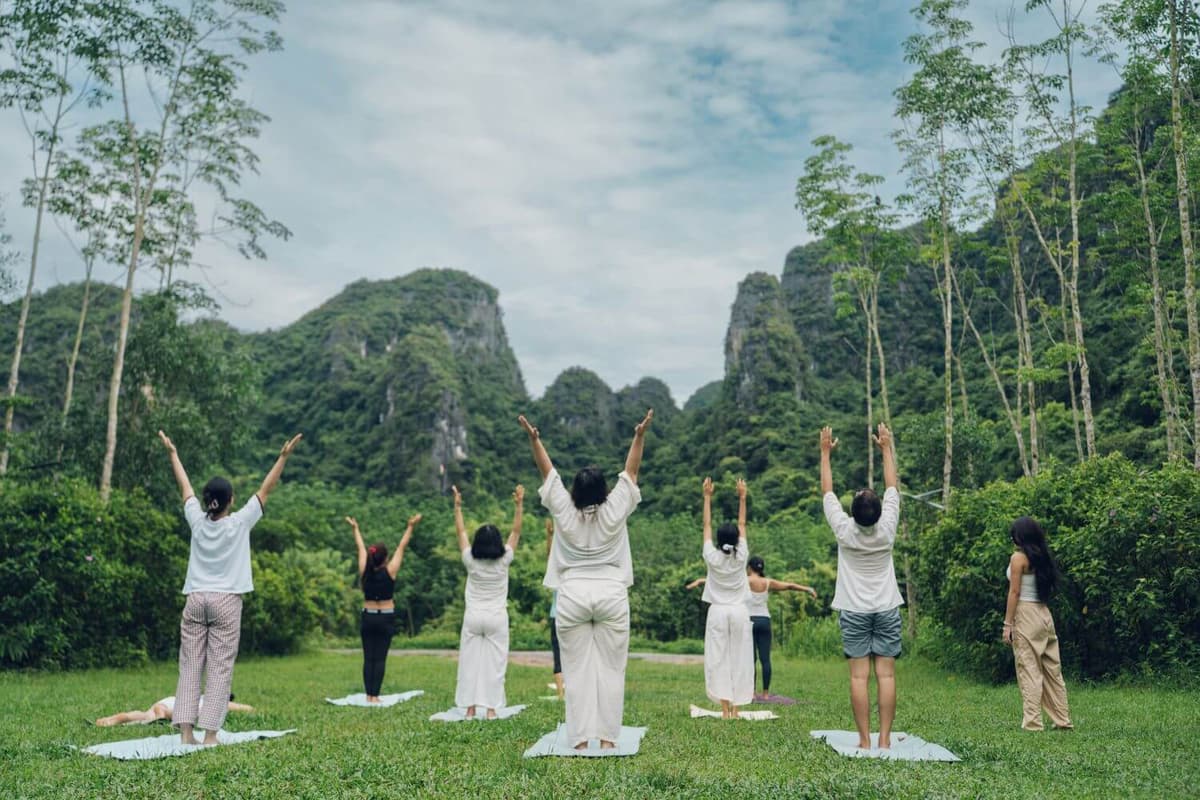 Many yoga and mind-body-spirit programmes choose healing retreats to help participants connect with nature.